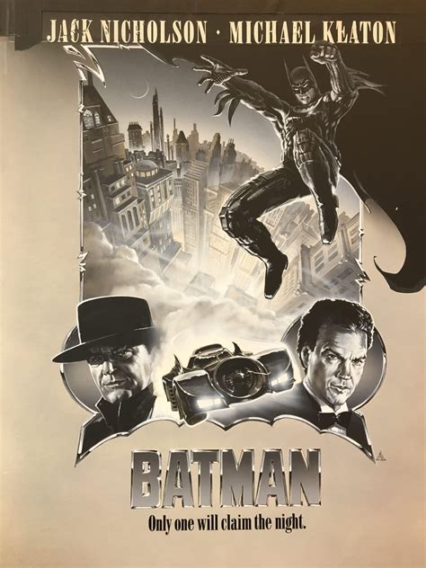 Unused Tim Burton Batman Poster by John Alvin | Batman poster, Tim ...