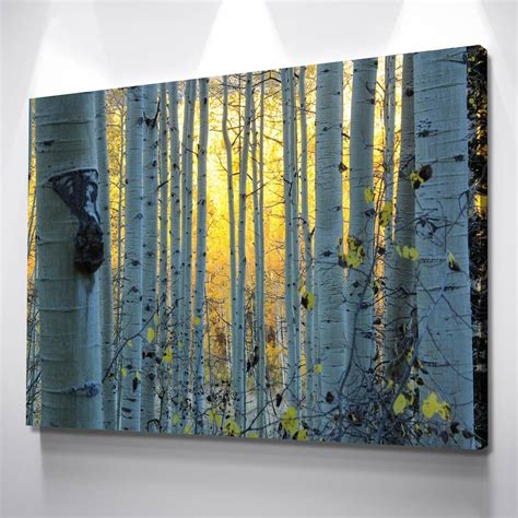 Birch Tree Wall Art Birch Tree Art Canvas Print Painting On | Etsy