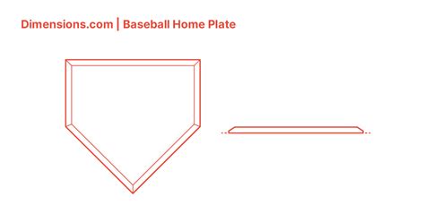 Baseball Home Plate Dimensions & Drawings | Dimensions.com