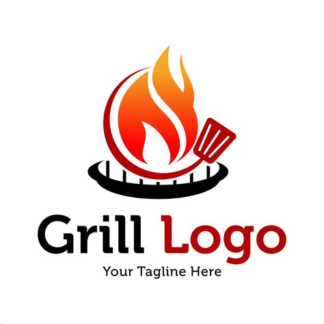 Hot Grill Logo Design Vector Template 7944196 Vector Art at Vecteezy