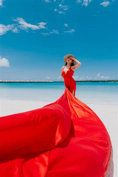 Red Dress - Bora Bora Dress - Bora Bora Photographer