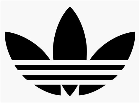 Black And White Adidas Logo, HD Png Download - kindpng