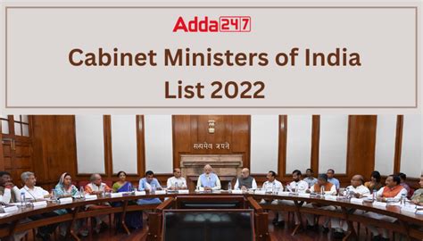 List Of Cur Cabinet Ministers India 2022