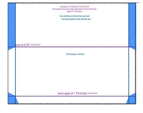 A 10 Envelope Template