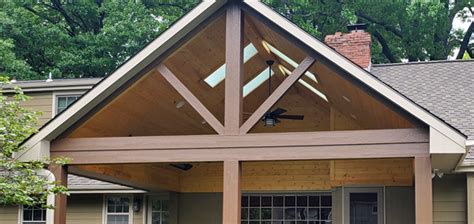 How to build a gable roof porch - kobo building