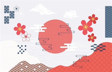 Traditional Japanese Style Background 6903801 Vector Art at Vecteezy