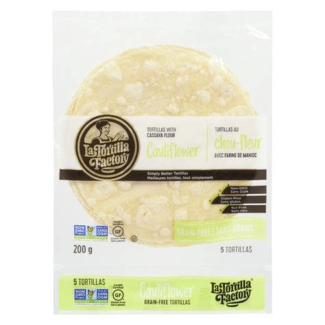 La Tortilla Factory - Cauliflower Tortillas with Cassava Flour - Save ...