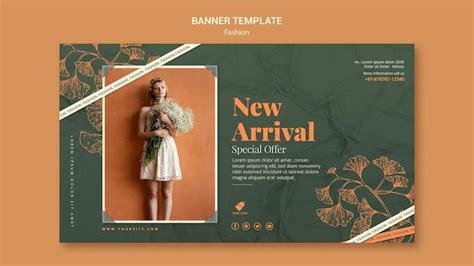 Free PSD | Fashion model banner template