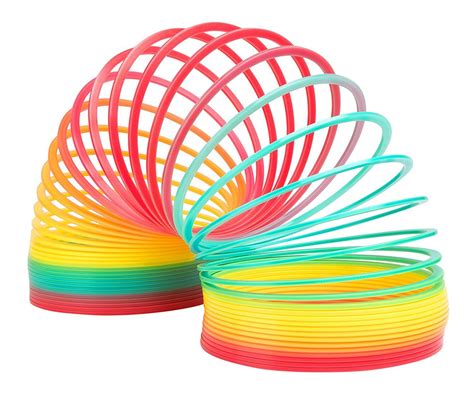 Giant Rainbow Slinky Plastic Multicoloured Walking Spring https://www ...