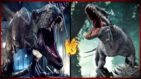 T-Rex VS Indominus Rex Fight I Jurassıc World Evolution - YouTube