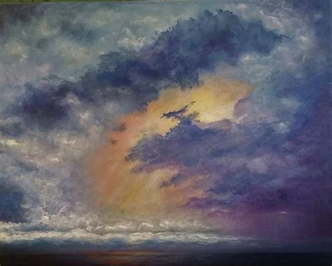 Stormy Sky Painting by Pamela Crittenden | Fine Art America