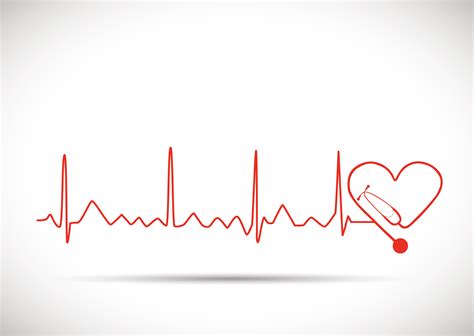 Vector Healthcare Ecg Heartshaped Background, White, Ecg, Health ...