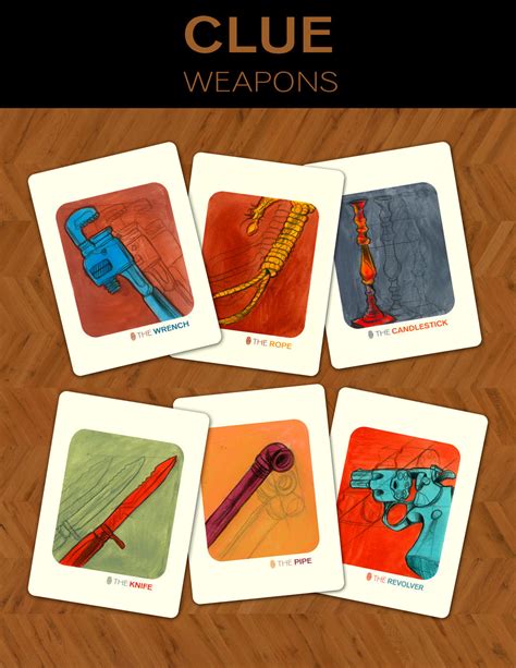 Clue: Weapons by Deimos-Remus on DeviantArt