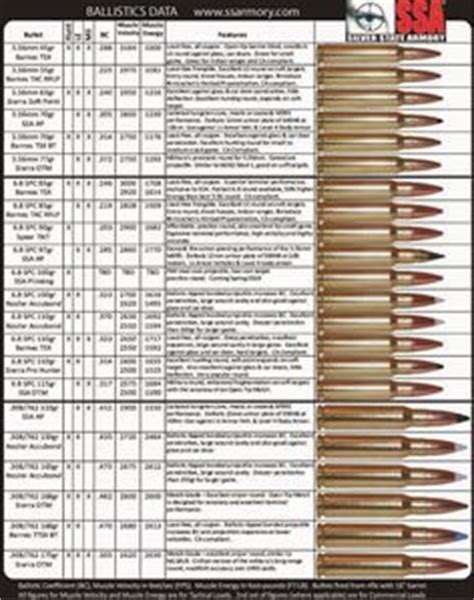 Ammunition Comparison Chart by Caliber | 40 caliber ammunition ...