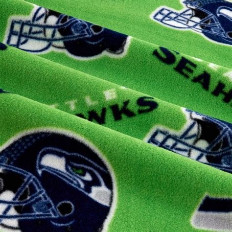 NFL Seattle Seahawks NFL Fleece Fabric 6711 D | Etsy