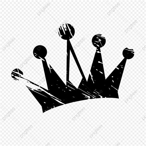 Black Crown Silhouette PNG Images, Black Crown, Crown Drawing, Crown ...