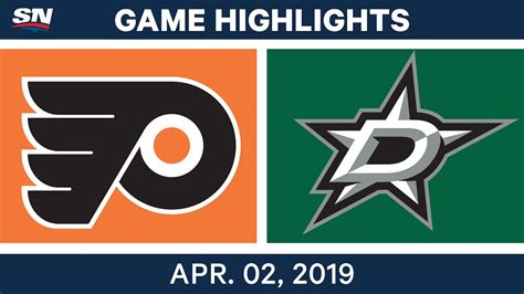 NHL Game Highlights | Flyers vs. Stars – April 02, 2019 - YouTube