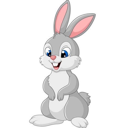 Kaninchen Kaninchen Vektor Cartoon Clip Art Cute Bunny Cartoon | Hot ...