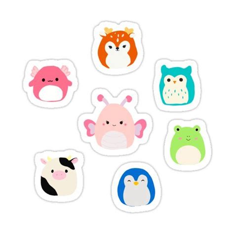 Squishmallow Stickers Printable - Printable Word Searches