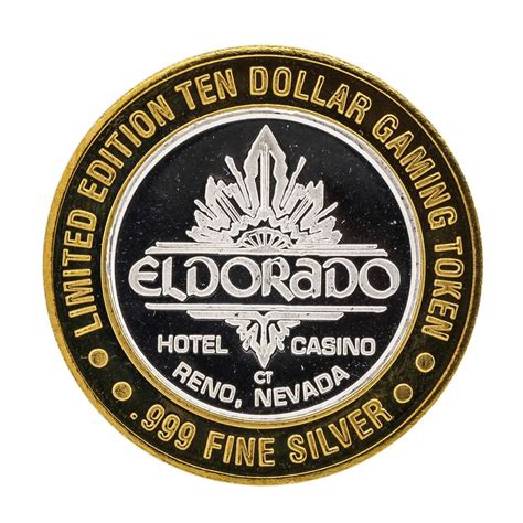 .999 Silver El Dorado Hotel & Casino Reno, Nevada $10 Limited Edition ...