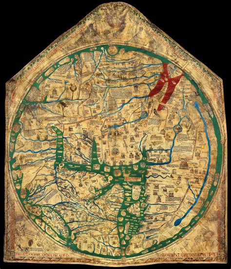 The Mappa Mundi, among the worlds oldest maps. Europe’s understanding ...