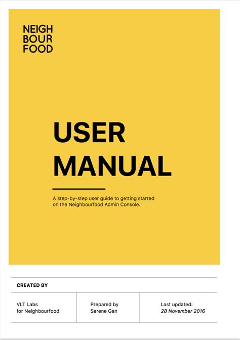 Created a user manual for a new web application | Manual design, Manual ...