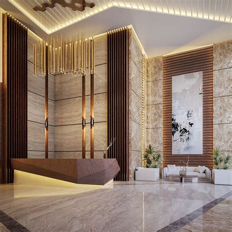 Mixed Use Bulding on Behance | Lobby interior design, Lobby design ...