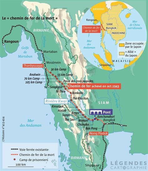 The railroad of death In 1942, the Japanese... - Maps on the Web