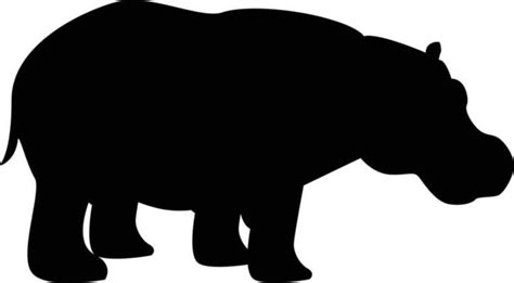 Hippo Silhouette Vector Art, Icons, and Graphics for Free Download