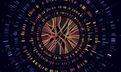 Genome data. Genetics sequence barcode visualisation, dna test and ...