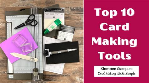 The Top 10 Card Making Tools You’ll Want To Have - YouTube