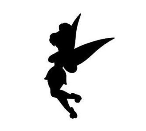 Tinkerbell Silhouette Vinyl Decal Black Red Silver White - Etsy Hong Kong