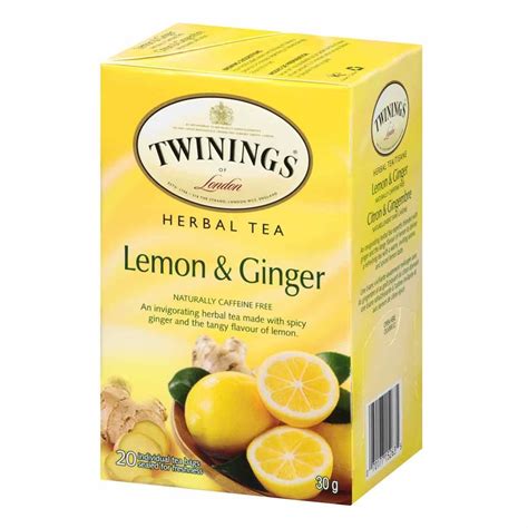 Lemon & Ginger Tea Bags from Twinings | Coco