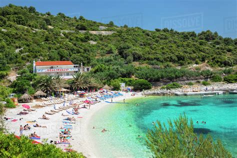 Beach near Hvar town, Hvar Island, Dalmatia, Croatia, Europe - Stock ...