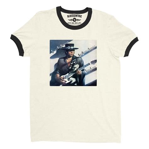 Stevie Ray Vaughan Texas Flood Album Cover Ringer T-Shirt