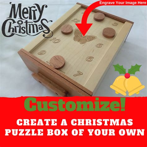 Christmas Puzzle Box For Escape Rooms -Mag Lock Box in 2021 | Puzzle ...