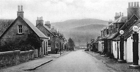 Tour Scotland: Old Photograph Main Street Killearn Scotland