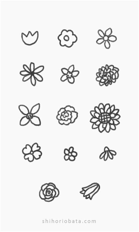 How To Draw A Flower Step By Step With Pictures