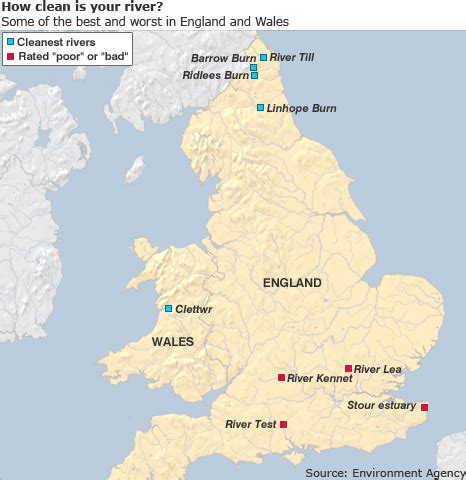 UK rivers failing new EU standard