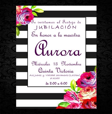 invitación para festejo de jubilacion | Invitaciones de jubilación ...