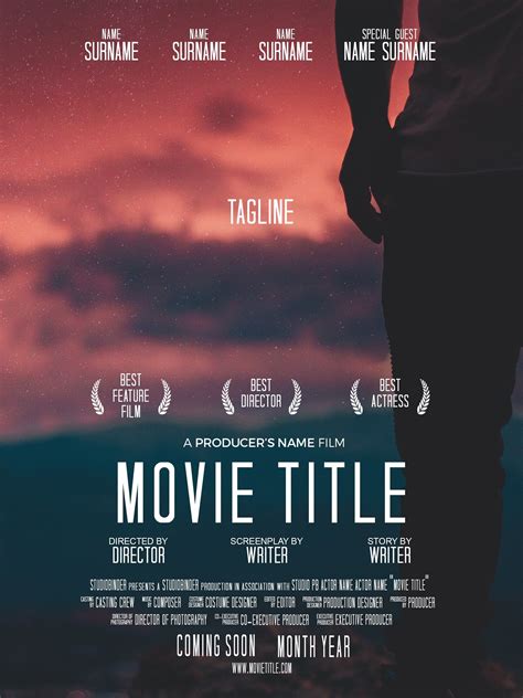 Movie Poster Credit Template