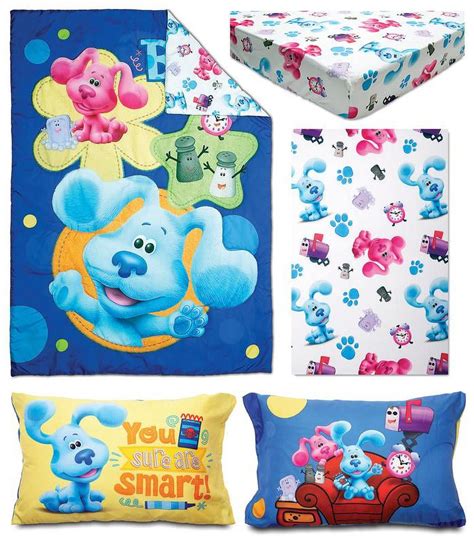 Blue's Clues Blues Clues 4 Piece Bedding Sets, Crib Bed - Walmart.com