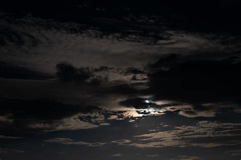 Sky, clouds, night, moon, dark, night sky, HD wallpaper | Peakpx