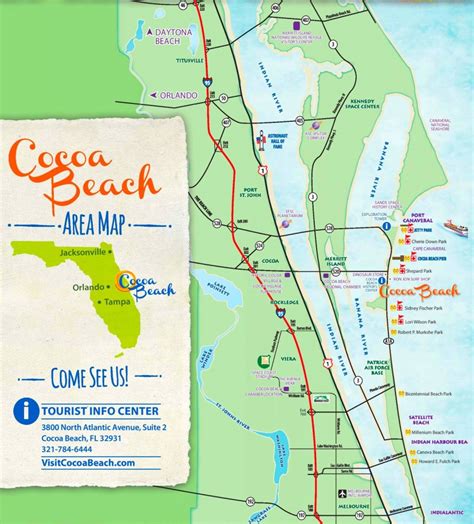 Where Is Cocoa Beach Florida On The Map - Printable Maps