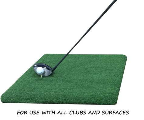 Premium Super Tee Golf Mat - 2 feet x 3 feet Tee Line Mat - Holds A ...