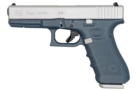 Shop Glock 17 Gen4 9mm 17-Round Pistol with Cerakote Titanium Blue ...