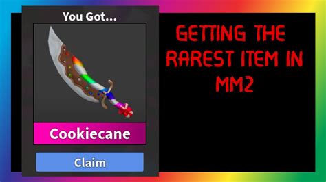 CLAIMING THE CHROMA COOKIE BLADE THE RAREST MM2 ITEM IN THE GAME! - YouTube