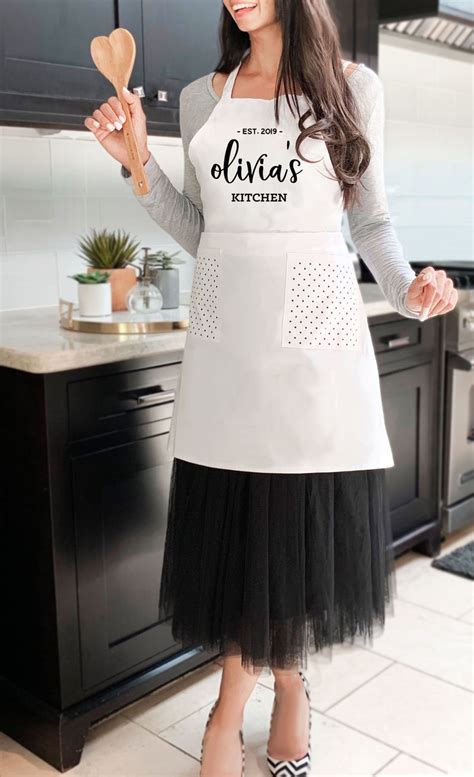 Personalized Apron for Womens Aprons Personalized Custom - Etsy