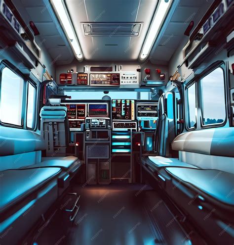 Premium AI Image | Design Interior View of an Ambulance