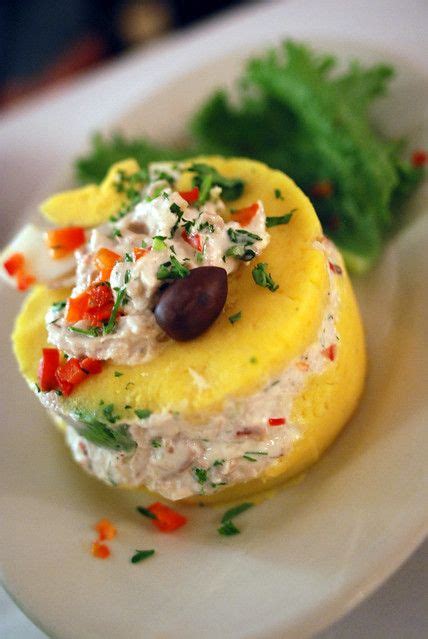 Machu Picchu: Causa Rellena de Pollo | Peruvian cuisine, Peruvian ...